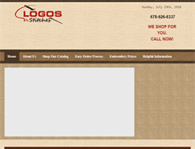 Tablet Screenshot of logosinstitches.com